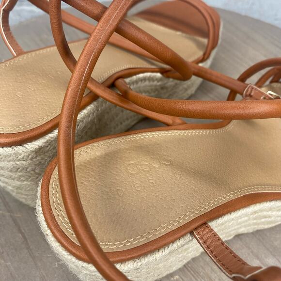 ASOS Design | Brown Platform Wedge Strappy Sandal - Picture 7 of 7